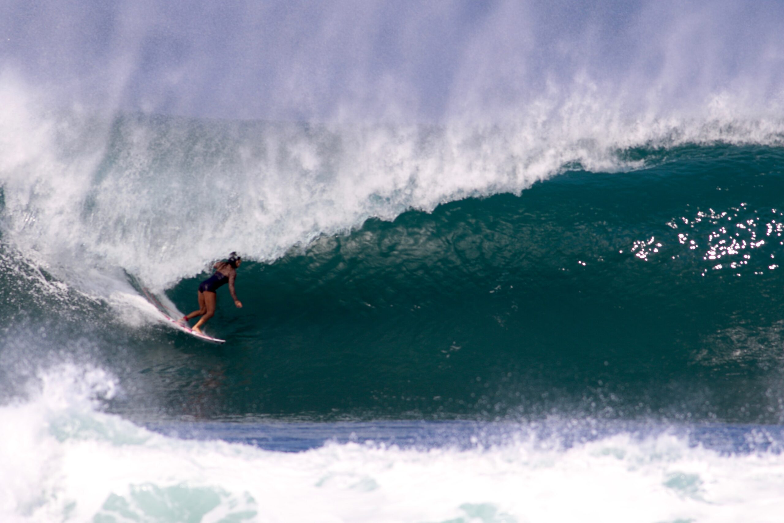 Moana Jones Wong at Pipeline